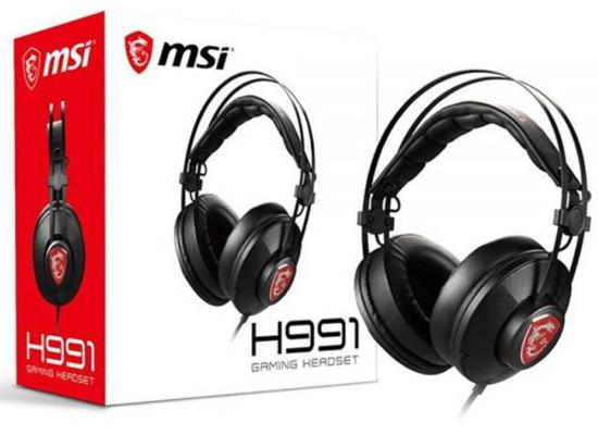 MSI H991 Gaming Headset with Microphone 3.5mm Connector Noise Cancelling Microphone on/off Switch