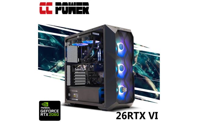 CC Power 26RTX VI Gaming PC AMD Ryzen 5 6-Cores w/ RTX 2060 6GB DDR6