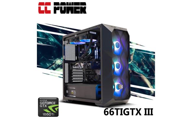 CC Power 66TIGTX III Gaming PC AMD Ryzen 5 6-Cores w/ GTX 1660 TI 6GB DDR6