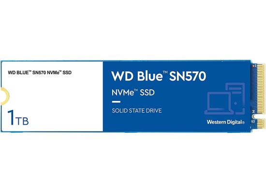 WD Blue SN570 NVMe M.2 2280 1TB PCI-Express 3.0 x4 3D NAND Up to 3,500 MB/s