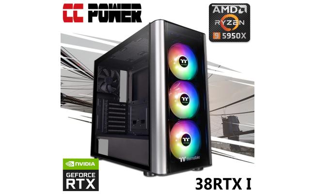 CC Power 38RTX I Gaming PC 5Gen Ryzen 9 5950x w/ RTX 3080 Liquid Cooled