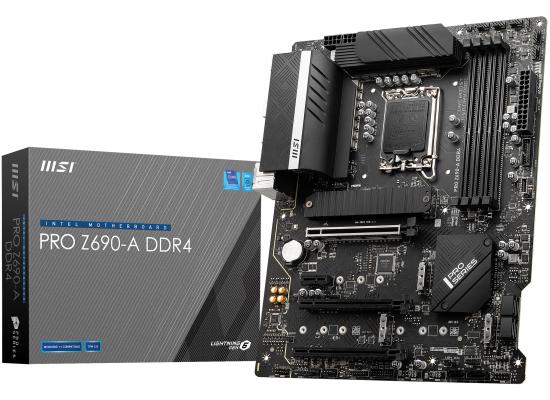 MSI PRO Z690-A DDR4 ProSeries 12th Gen Intel Core PCIe 5 2.5G LAN 3x M.2 Slots Motherboard