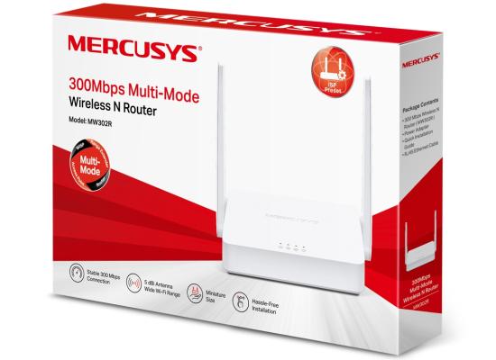 Mercusys MW302R 300Mbps Wireless WiFi Router Two 5dBi Antennas IPv6 Compatible Multi-Mode