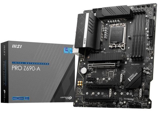 MSI PRO Z690-A DDR5 ProSeries 12th Gen Intel Core PCIe 5 2.5G LAN 3x M.2 Slots Motherboard
