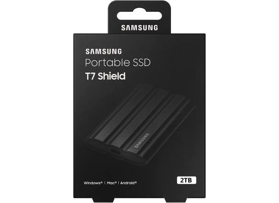 SAMSUNG T7 Shield Portable SSD USB 3.2 2TB IP65 Rating For water & Dust Resistance For PC / Mac / Android / Gaming Consoles