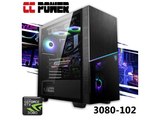 CC Power 3080-102 Gaming PC 5Gen Ryzen 9 5950x w/ RTX 3080 Liquid Cooled