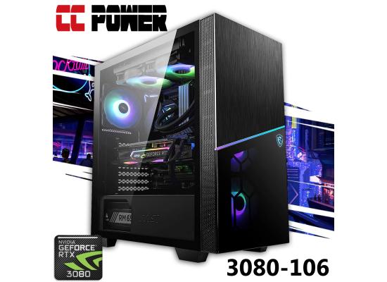 CC Power 3080-106 Gaming PC NEW 12Gen Intel Core i7 K-Series w/ RTX 3080 Liqiued Cooled