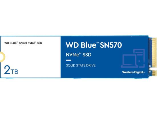 WD Blue SN570 NVMe M.2 2280 2TB PCI-Express 3.0 x4 3D NAND Up to 3,500 MB/s