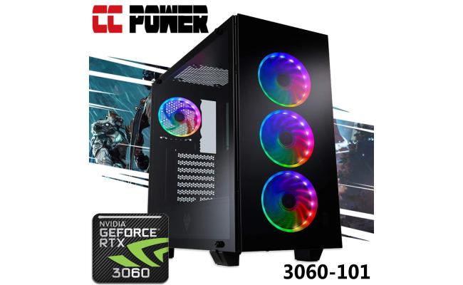 CC Power 3060-101 Gaming PC 12Gen Intel Core i5 6-Cores w/ RTX 3060 12GB