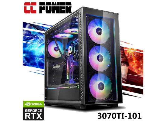CC Power 3070TI-101 Gaming PC 5Gen Ryzen 5 w/ RTX 3070 TI Custom Air Cooler