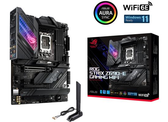 ASUS ROG Strix Z690-E WiFi 6E Intel 12th Gen Motherboard PCIe 5.0 DDR5 18+1 Power Stages