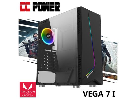 CC Power VEGA 7 I Gaming PC 5Gen AMD Ryzen 5 w/ RX VEGA 7 Custom AIR Cooler