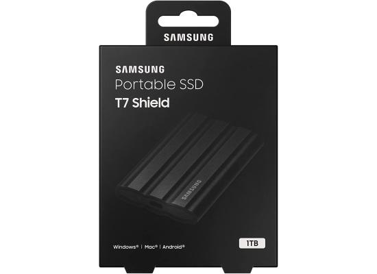 SAMSUNG T7 Shield Portable SSD USB 3.2 1TB IP65 Rating For water & Dust Resistance For PC / Mac / Android / Gaming Consoles