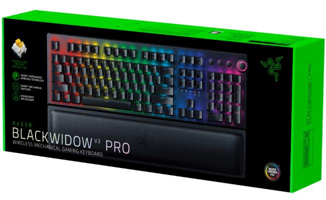Razer BlackWidow V3 Pro Wireless Mechanical Gaming Keyboard - Yellow Switch