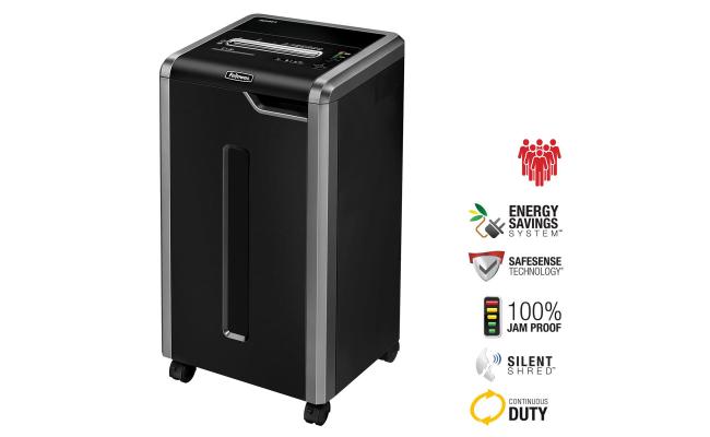Fellowes Powershred 325Ci 100% Jam Proof 22-Sheet Cross-Cut Commercial Grade Paper Shredder Fellowes Powershred 325Ci 100% Jam Proof 22-Sheet Cross-Cut Commercial Grade Paper Shredder