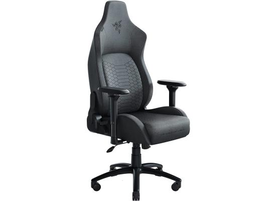 Razer Iskur Fabric Ergonomic Lumbar Support System Ultra-Soft Spill-Resistant Fabric Foam Cushions 4D Armrests - Dark Gray ((OPEN BOX))