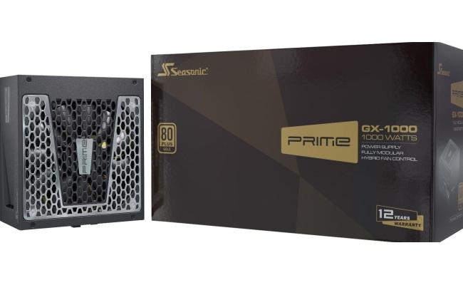Seasonic PRIME GX-1000 1000W 80+ Gold Full-Modular Fan Control in Fanless Silent & Cooling Mode