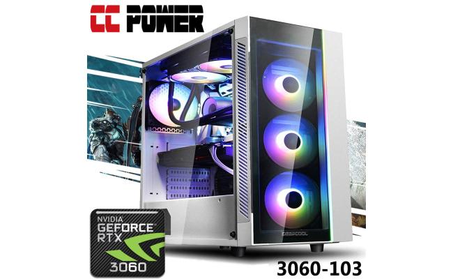CC Power 3060-103 Gaming PC 12Gen Inte Core i7 12-Cores w/ RTX 3060 12GB + Custom AIR Cooler