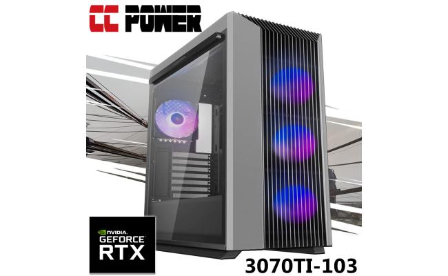 CC Power 3070TI-103 Gaming PC 12Gen Core i9 16-Cores w/ RTX 3070 TI 8GB + Liquid Cooled & DDR5 Memory