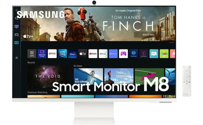 SAMSUNG 32" M80B UHD HDR Smart Monitor w/ Streaming TV Slimfit Camera Wireless Remote PC Access Alexa Built-in