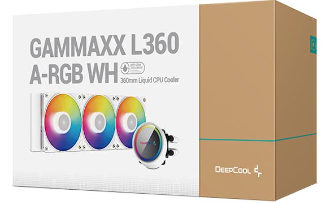 DEEPCOOL GAMMAXX L360 A-RGB AIO Liquid Cooler Anti-Leak Technology - White