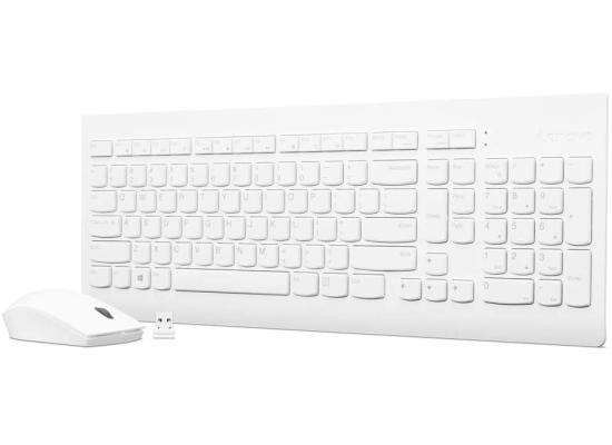 Lenovo 510 Wireless Combo Keyboard & Mouse Combo Arabic / English - White