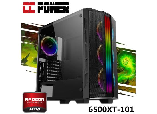 CC Power 6500XT-101 Gaming PC AMD Ryzen 5 6-Cores w/ AMD Radeon RX 6500 XT 4GB GDDR6 Custom Air Cooling