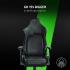 Razer Iskur X XL Ergonomic For Hardcore Gaming Multi-Layered Leather High-Density Foam - Black/Green