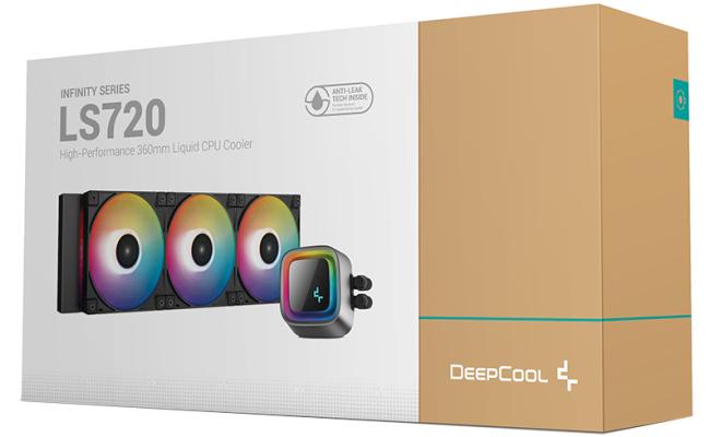 DEEPCOOL LS720 High Performance ARGB 360mm CPU Liquid Cooler w/ Infinity Mirror cap Design - Black