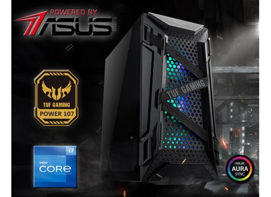 POWER BY ASUS POWER 107 Performance Gaming PC w/ 12Gen Core i7 12-Cores w/ Optional Graphic & Advance Cooling