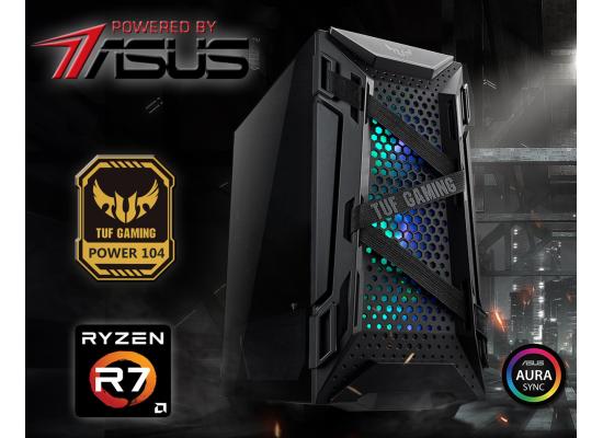 POWER BY ASUS POWER 104 Performance Gaming PC w/ AMD Ryzen 7 8-Cores w/ Optional Graphic & Advance Cooling