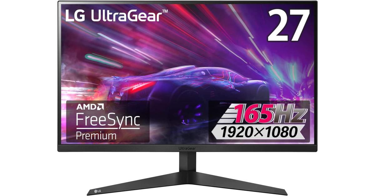 LG 27GQ50F-B UltraGear 27" Full HD 165Hz 1ms Motion Blur Reduction AMD ...