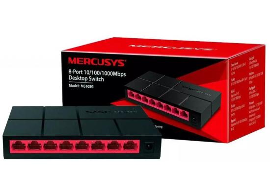 MERCUSYS MS108G 8 PORT 10/1000 MBPS Desktop Gigabit Ethernet Switch