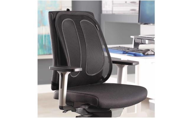 Fellowes Office Suites™ Mesh Back Suppor Mesh Fabric Tri-tensioning - Black