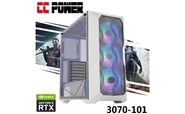 CC Power 3070-102 Gaming PC 5Gen AMD Ryzen 5 6-Cores w/ RTX 3070 Custom Air Cooler