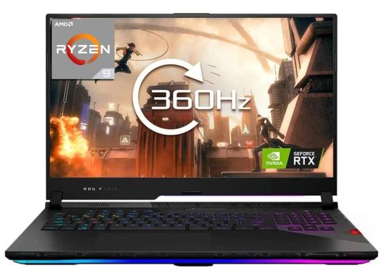 ASUS ROG Strix G17 (2022) G713RM 6Gen AMD Ryzen 9 8-Cores w/ RTX 3060 & 17.3" IPS 360Hz Display (Customized)