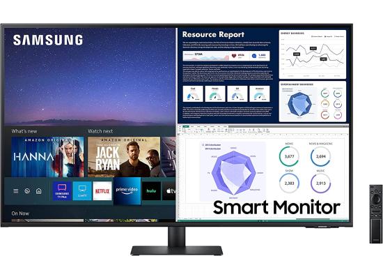 SAMSUNG 43" M70 4K UHD HDR10 Do-It-All Smart Monitor & Streaming TV Built In Speakers & Remote