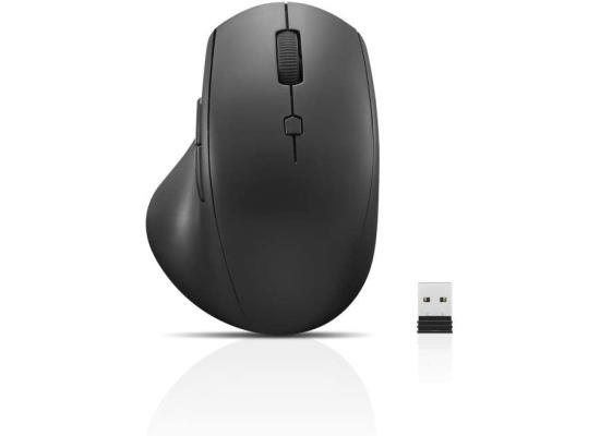  Lenovo 600 Wireless Media Mouse 3 Adjustable DPI 2-Speed Scroll Wheel Volume Buttons Red Optical Sensor