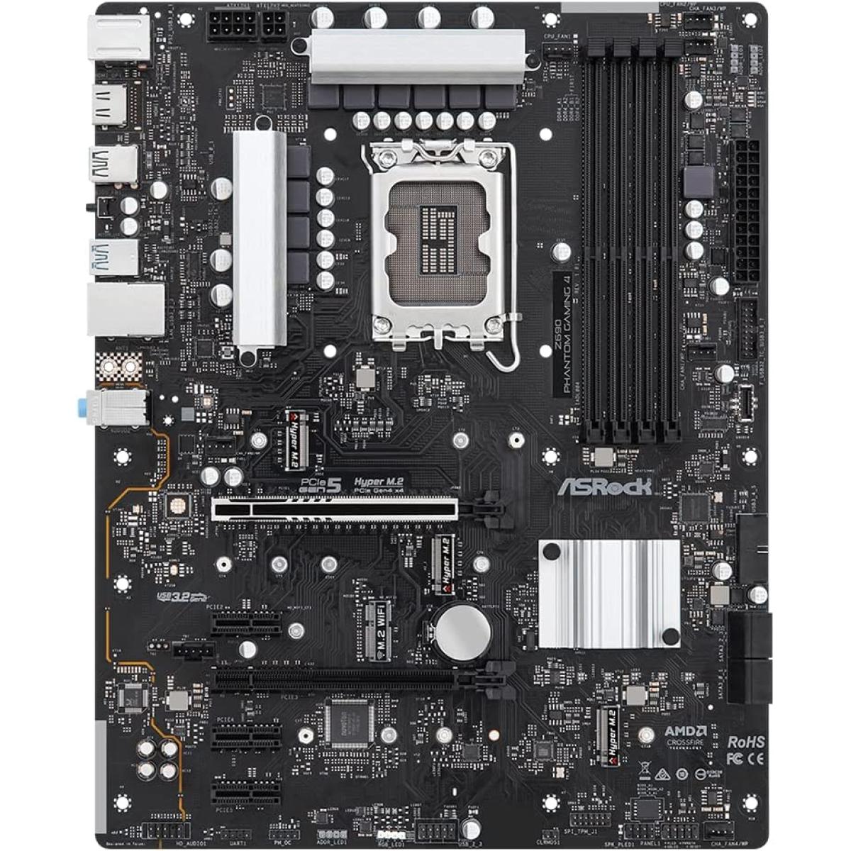 ASRock Z690 Phantom Gaming 4 LGA 1700 Intel Z690 SATA 6Gb/s DDR4 ATX