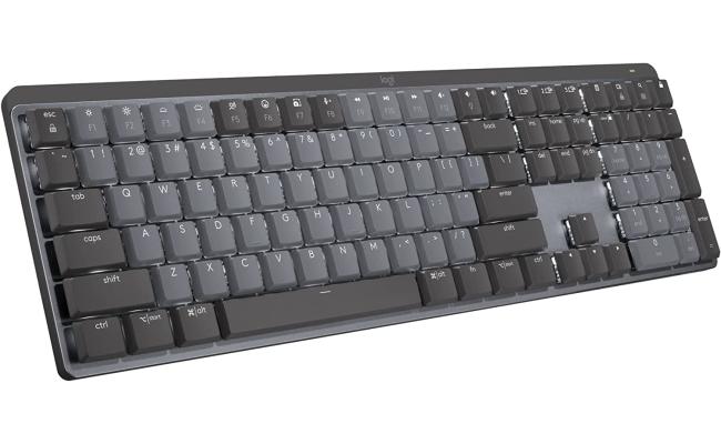Logitech MX Mechanical Wireless Backlit Keys Bluetooth USB-C macOS, Windows, Linux, iOS, Android, Metal - Clicky