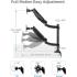Fellowes Platinum Series Dual Stacking Adjustable Monitor Arm - Black
