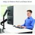 Fellowes Platinum Series Dual Stacking Adjustable Monitor Arm - Black