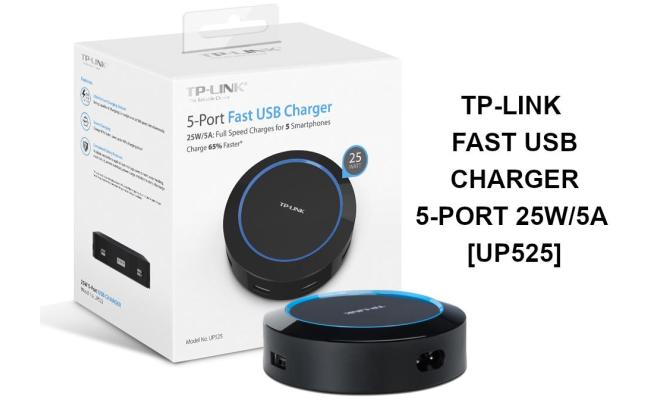 TP-Link UP525 25 W 5-Port USB Charger (Charge 65% Faster) TP-Link UP525 25 W 5-Port USB Charger (Charge 65% Faster)