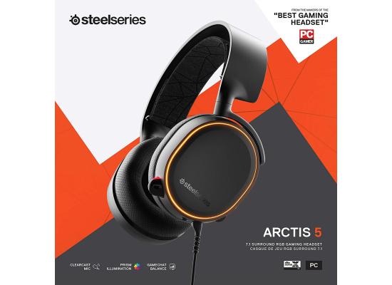 SteelSeries Arctis 5 (2019 Edition) RGB Illuminated Gaming