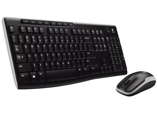Logitech MK270 Wireless Keyboard and Mouse Combo (Black)