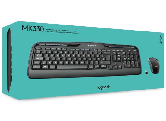 Logitech MK330 Wireless Keyboard and Mouse Combo (Black)
