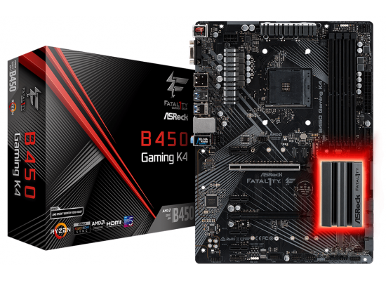 ASRock AMD Fatal1ty B450 K4 Ryzen ATX Motherboard