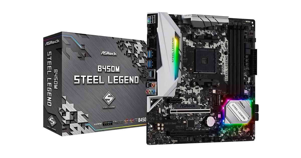 Asrock b450m steel legend не видит m2