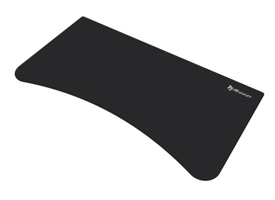 Arozzi Arena Ultrawide Curved Gaming and Office Desk with Full Surface Water Resistant Desk Mat -  Pure Black border