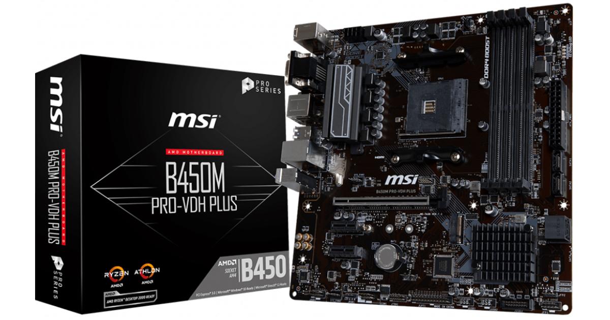 Msi b450 pro vdh max подключение